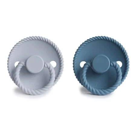 μπλε Πιπίλα FRIGG Rope γαλάζια babybox.gr