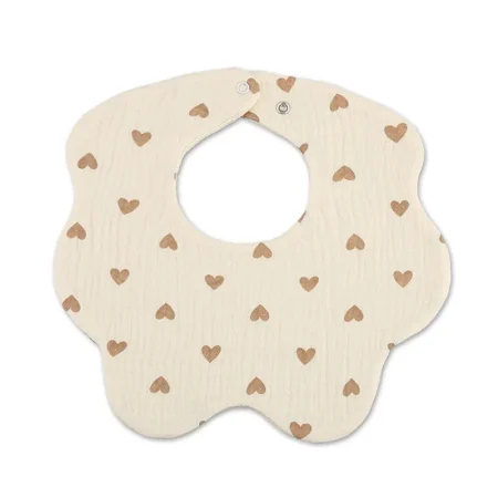 Σαλιάρα από Βαμβάκι με Καρδούλες babybox