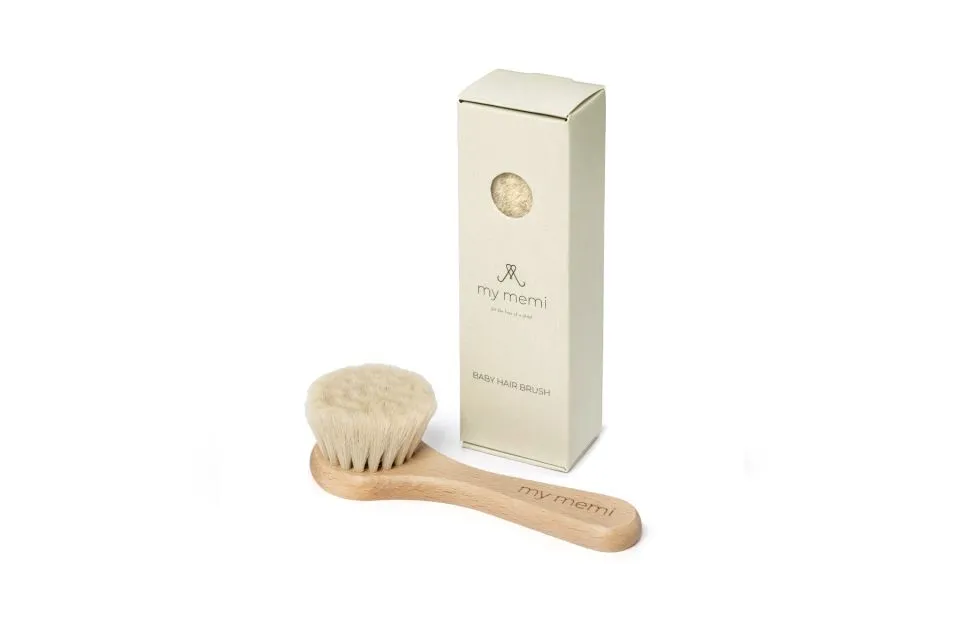 My Memi Χαλαρωτική Βρεφική Βούρτσα Μαλλιών με Φυσικές Τρίχες babybox.gr