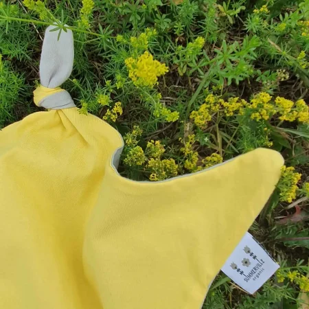 Κουβερτούλα Πανάκι Παρηγοριάς από Οργανικό Βαμβάκι Summerville Organic Star Yellow babybox.gr