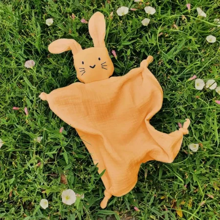 Summerville Organic Πανάκι Παρηγοριάς από Οργανικό Βαμβάκι Cuddly Rabbit orange babybox