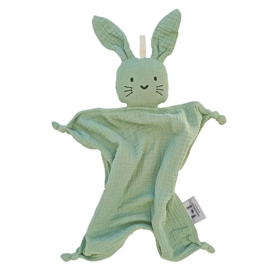 Summerville Organic Πανάκι Παρηγοριάς από Οργανικό Βαμβάκι Cuddly Rabbit cameo green babybox