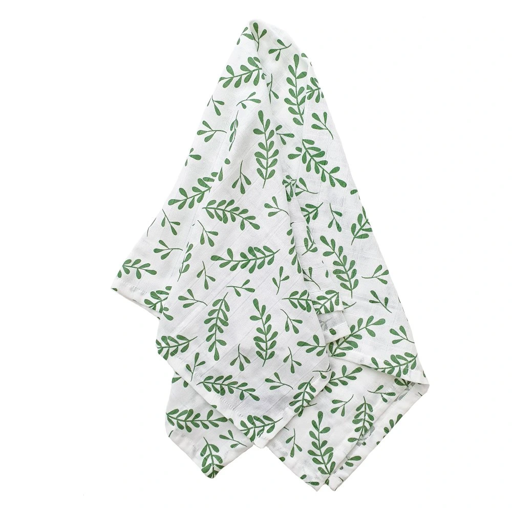 Summerville Organic Μουσελίνα από Οργανικό Βαμβάκι Floral green babybox