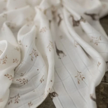 My Memi Βρεφική Κουβέρτα από Μπαμπού 75x100 Giraffes babybox