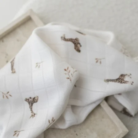 My Memi Βρεφική Κουβέρτα από Μπαμπού 75x100 Giraffes babybox