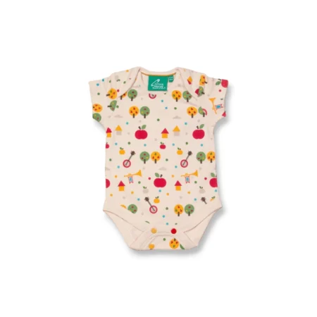 Little Green Radicals Βαμβακερό Βρεφικό Φορμάκι Apple Tree babybox.gr