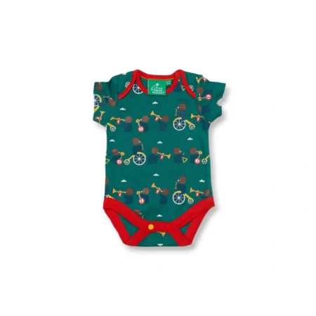 Little Green Radicals Βαμβακερό Βρεφικό Κορμάκι The Bear Jamboree babybox.gr