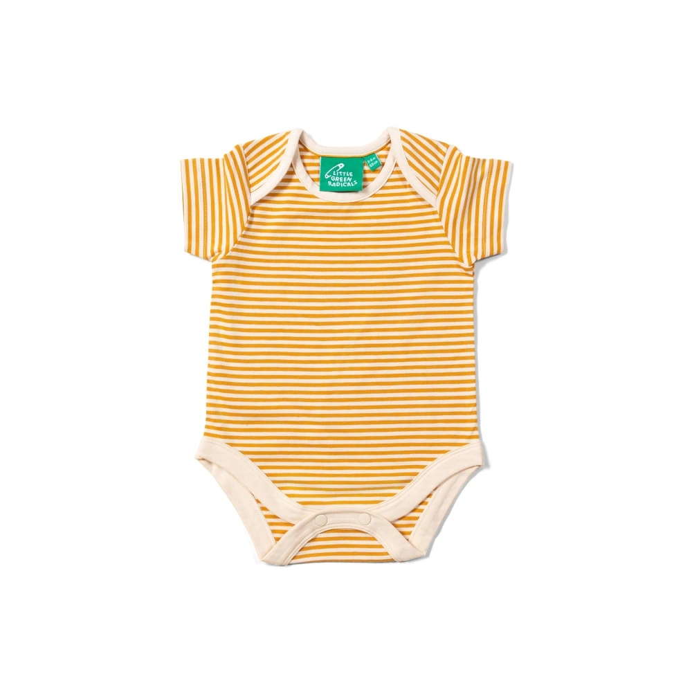 Little Green Radicals Οργανικό Βρεφικό Φορμάκι Ribbed yellow baby box