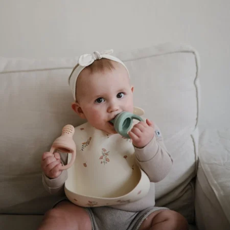 Mushie Τροφοδότης φαγητού 2-pack Cambridge Blue baby box