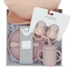 ροζ Baby Box με αξεσουάρ φαγητού babybox