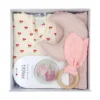 χαριτωμένο ροζ βρεφικό σετ δώρου babybox.gr