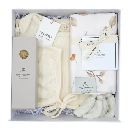 ουδέτερο βρεφικό σετ δώρου καλωσορίσματος baby box