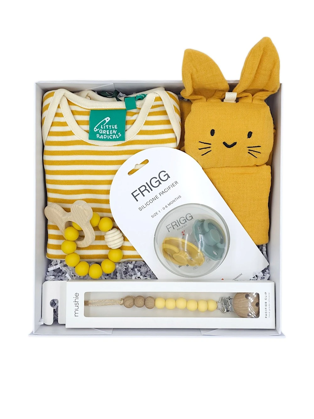 κίτρινο σετ δώρου για μωρά babybox.gr