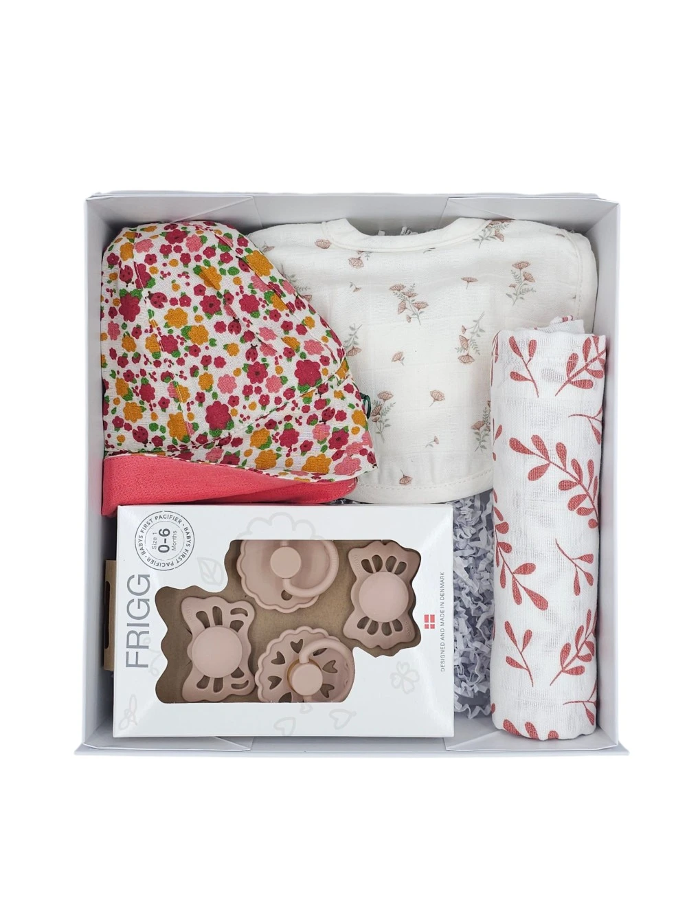 ροζ λουλουδια σετ δωρου babybox.gr