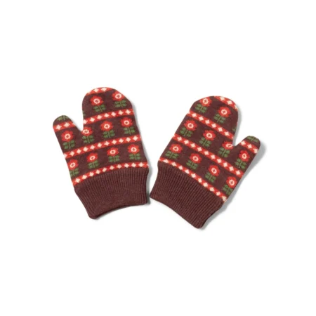 Πλεκτά Γαντάκια από Βιολογικό Βαμβάκι Little Green Radicals Collecting Flowers babybox.gr