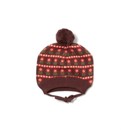 Πλεκτό Σκουφάκι από Βιολογικό Βαμβάκι Little Green Radicals Collecting Flowers itsababybox.gr